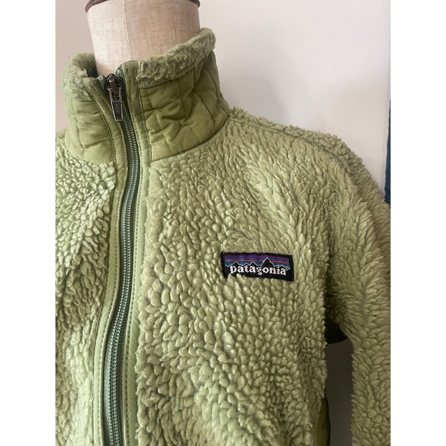 Patagonia lime green fleece jacket