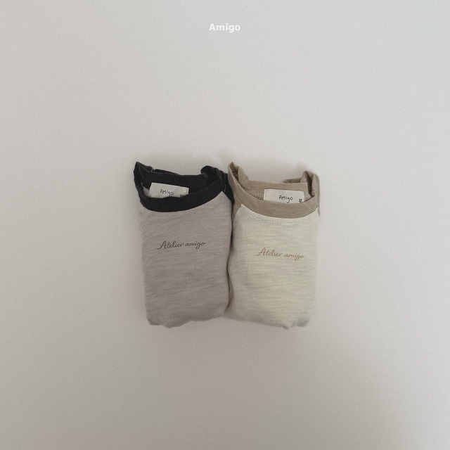 《予約》送料無料【Amigo】Slub Contrast Raglan Tee