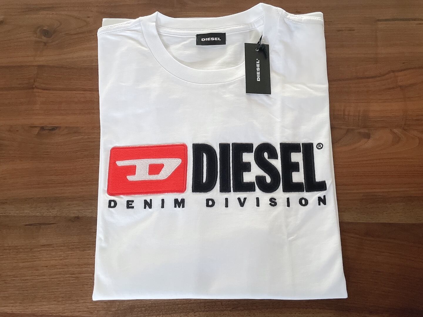 新品 L ディーゼル Diesel ロゴ Tシャツ ブランド S1 青