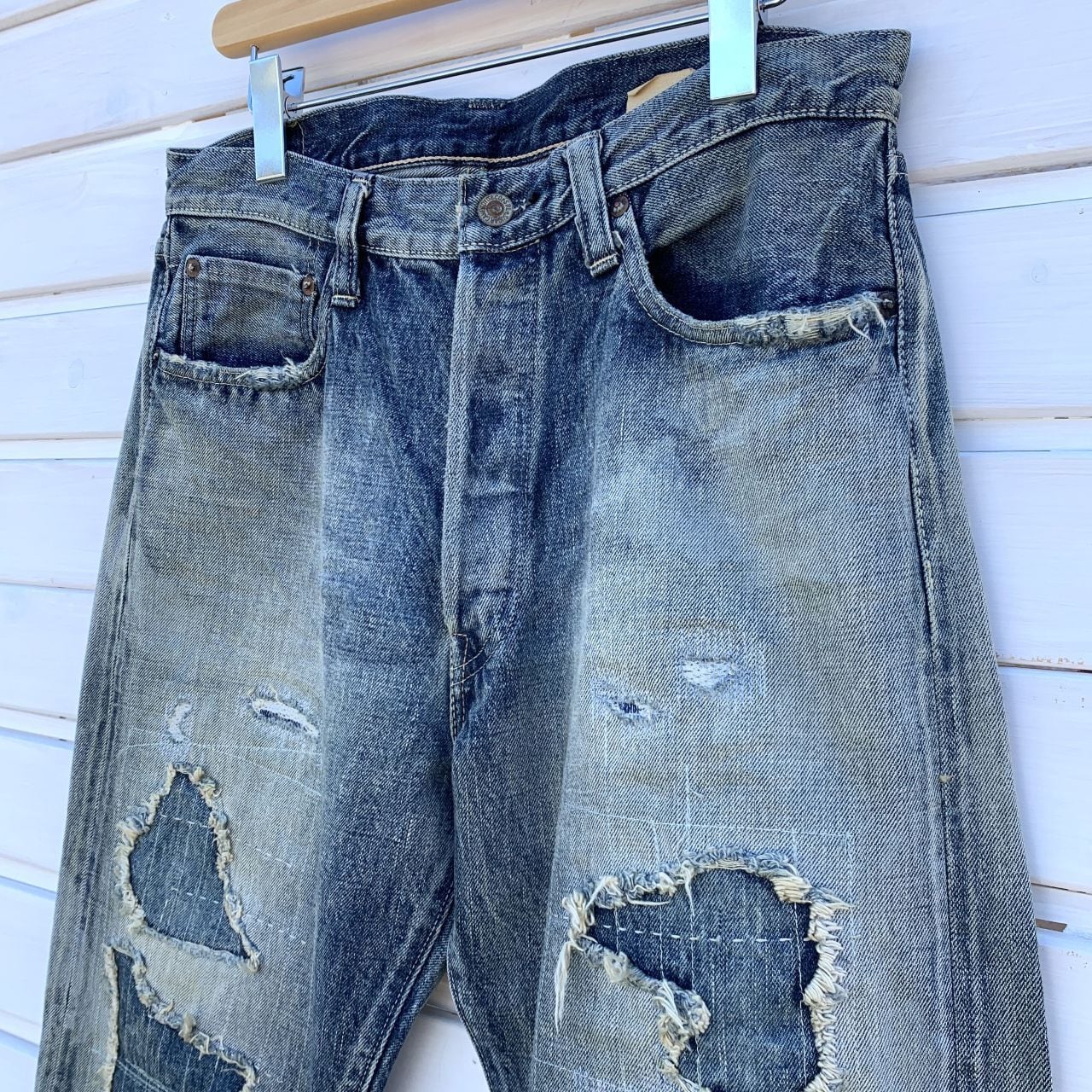 SUGAR CANE 14.25oz. DENIM 1947 REMAKE AGED MODEL (REGULAR STRAIGHT