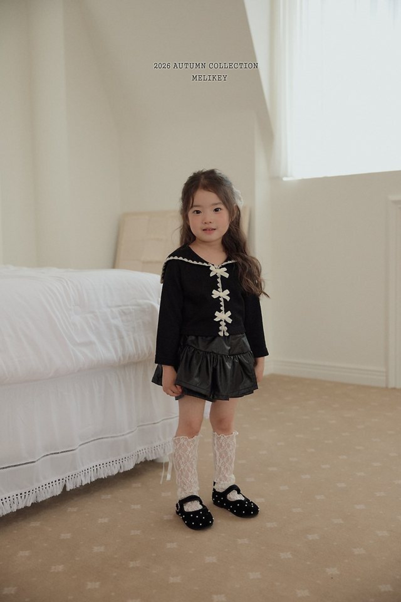 韓国子供服 / 26Autumn / 〖取寄〗Melikey / アイドルフリルショートパンツ / 女子服 *XS~JM*
