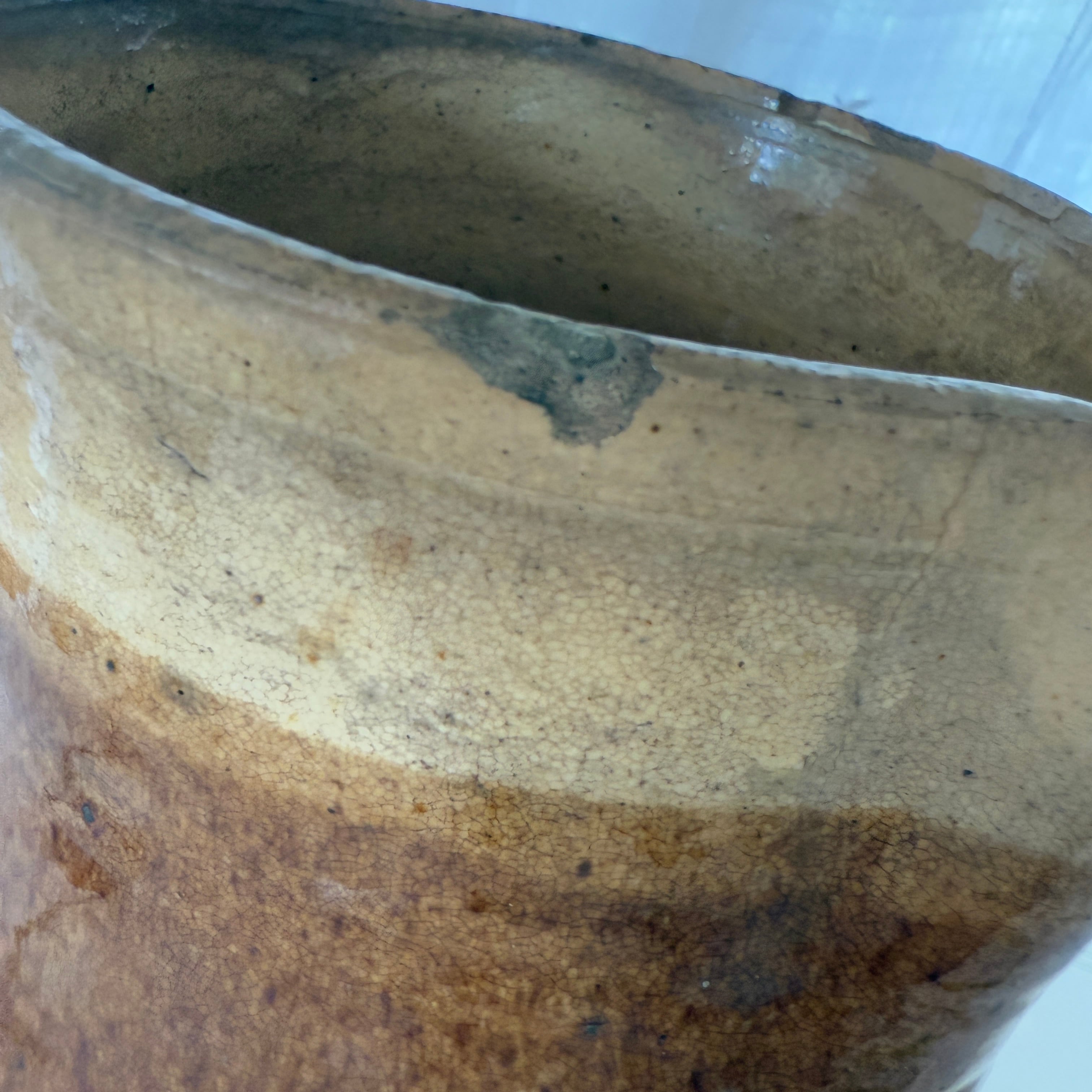 19th Century Provancal Terracotta Water Jug-Large Glazed