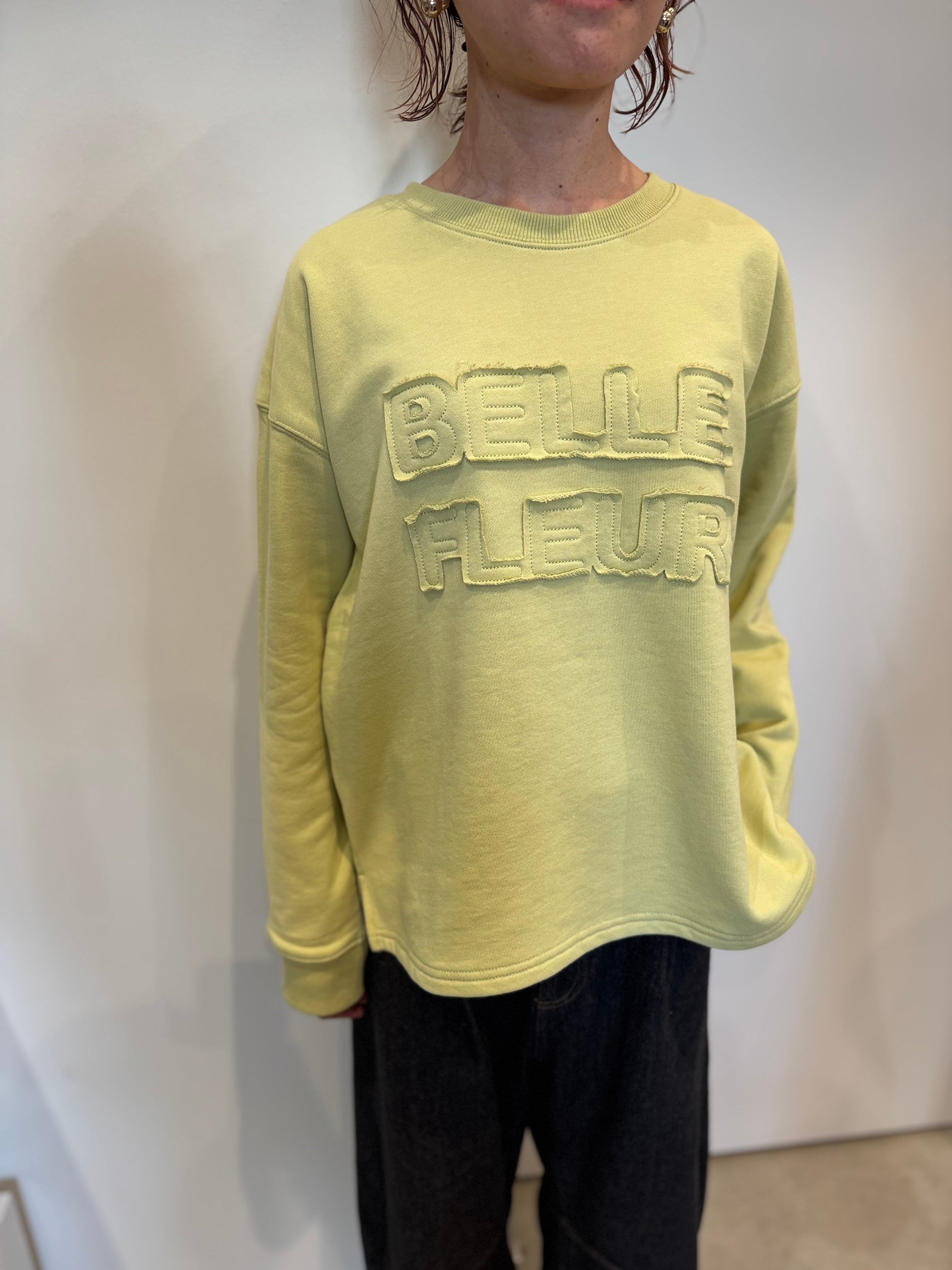 【SELECT】刺繍アップリケロゴトレーナー