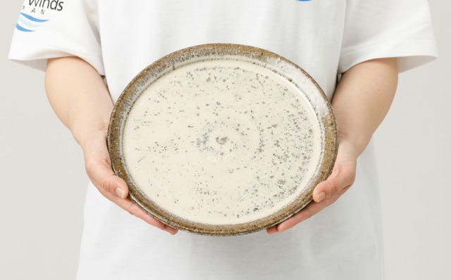 【土平窯　藤ノ木土平】唐津焼／唐津9寸ベタ皿