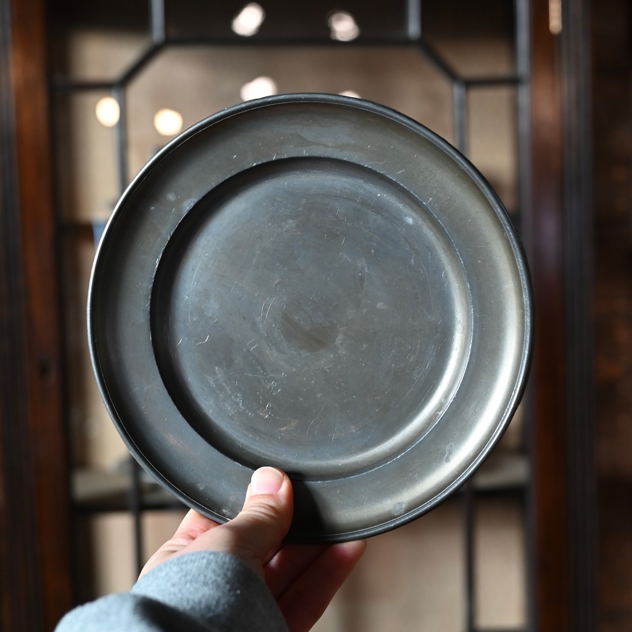 Pewter Plate / ピューター プレート【C】〈 お皿・エタン・収納・店舗什器・食器・アンティーク・ヴィンテージ 〉114018