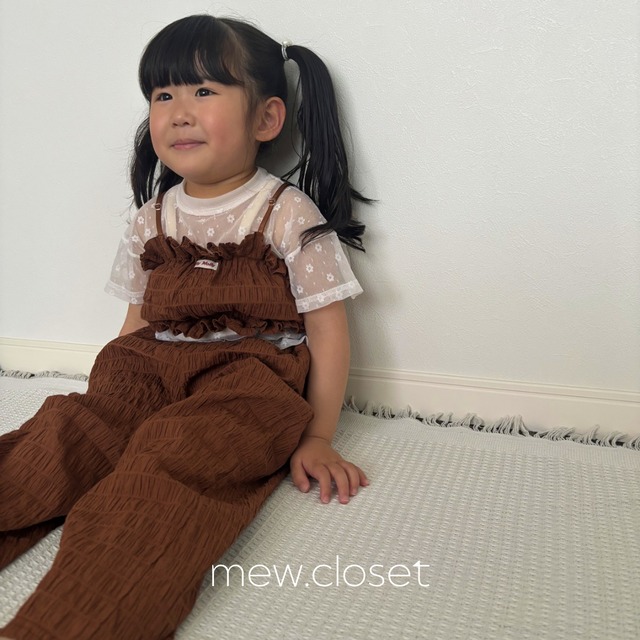 【即納】ELLYMOLLY / popcorn wide pants