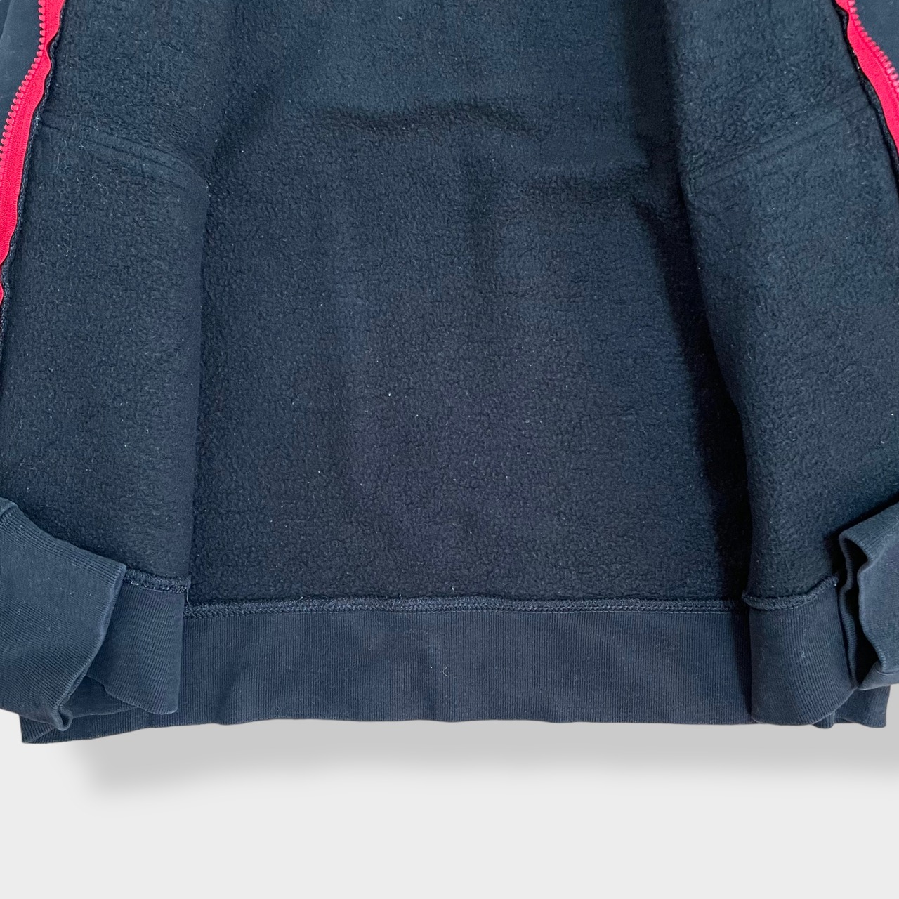 【THE NORTH FACE】ロゴ プリント パーカー フルジップ ジップアップ スウェット フーディー hoodie アウトドア M 黒 ノースフェイス us古着