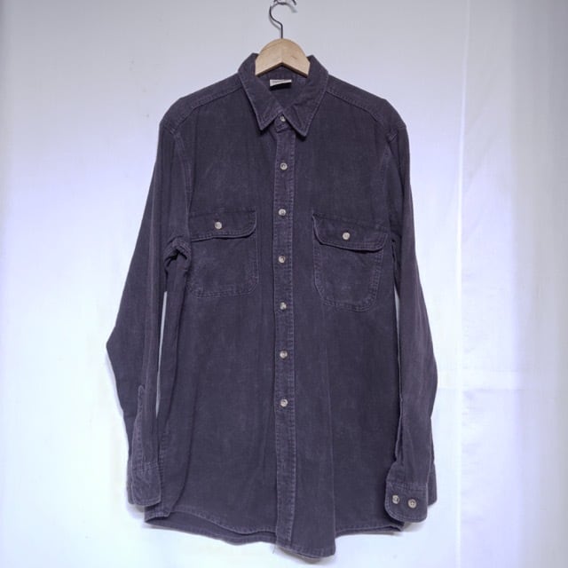 1990s FIVE BROTHER Heavy Flannel Shirt CHAMOIS CLOTH Black USA
