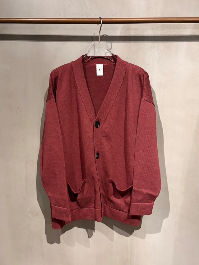 RL 【OVER V CARDIGAN - BORDEAUX -】