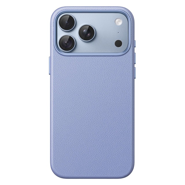 JETech iPhone 18 Pro用 ビーガンレザー マグネットケース (グレイシャー)