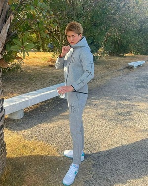 Cross Sweat Parker Gray【BS25-001】