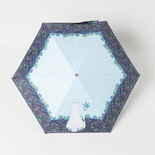 ここは私の咲く場所　晴雨兼用折傘（スカイ）