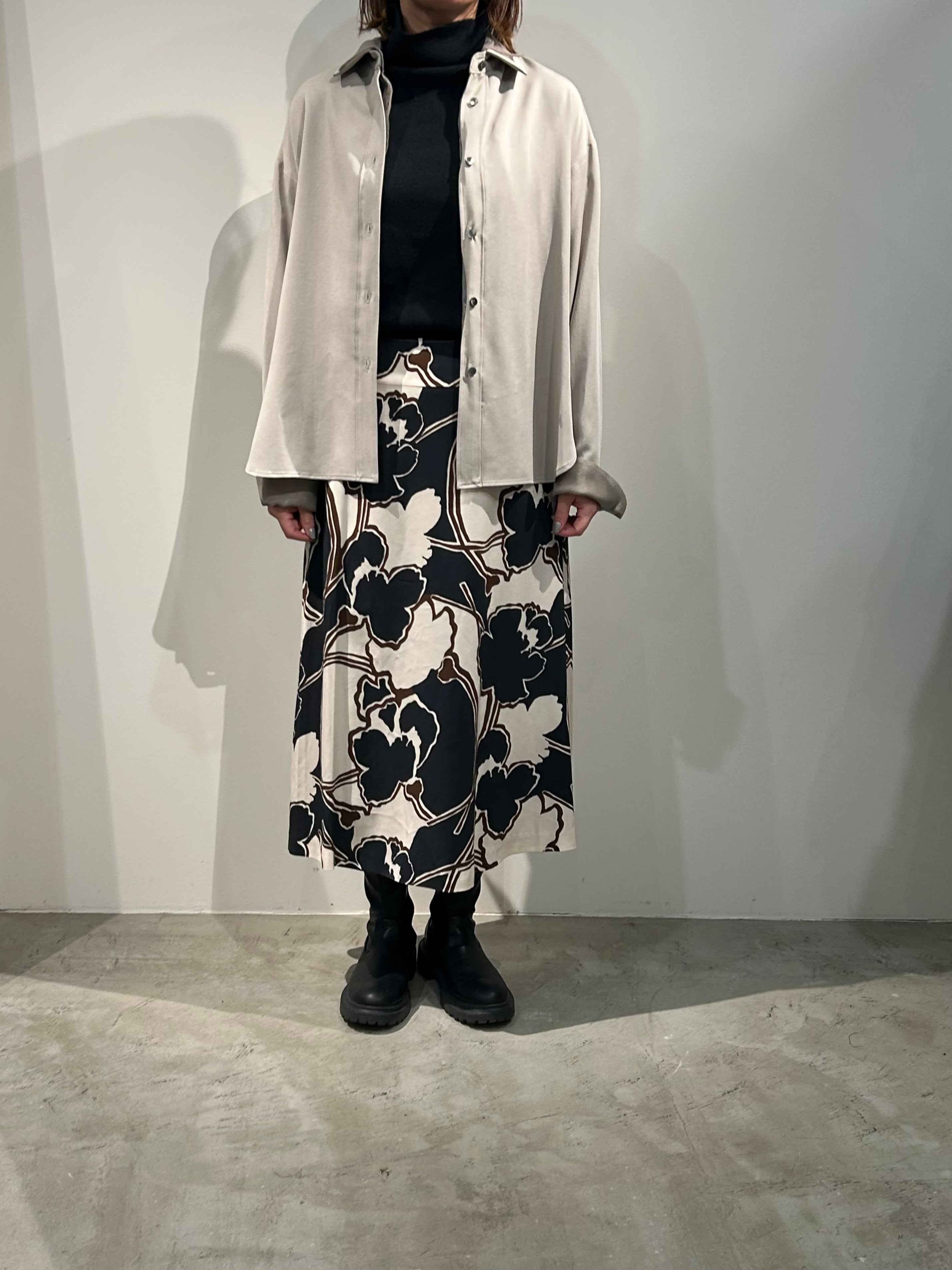 フィブリルテンセルレイヤーシャツ(グレー)