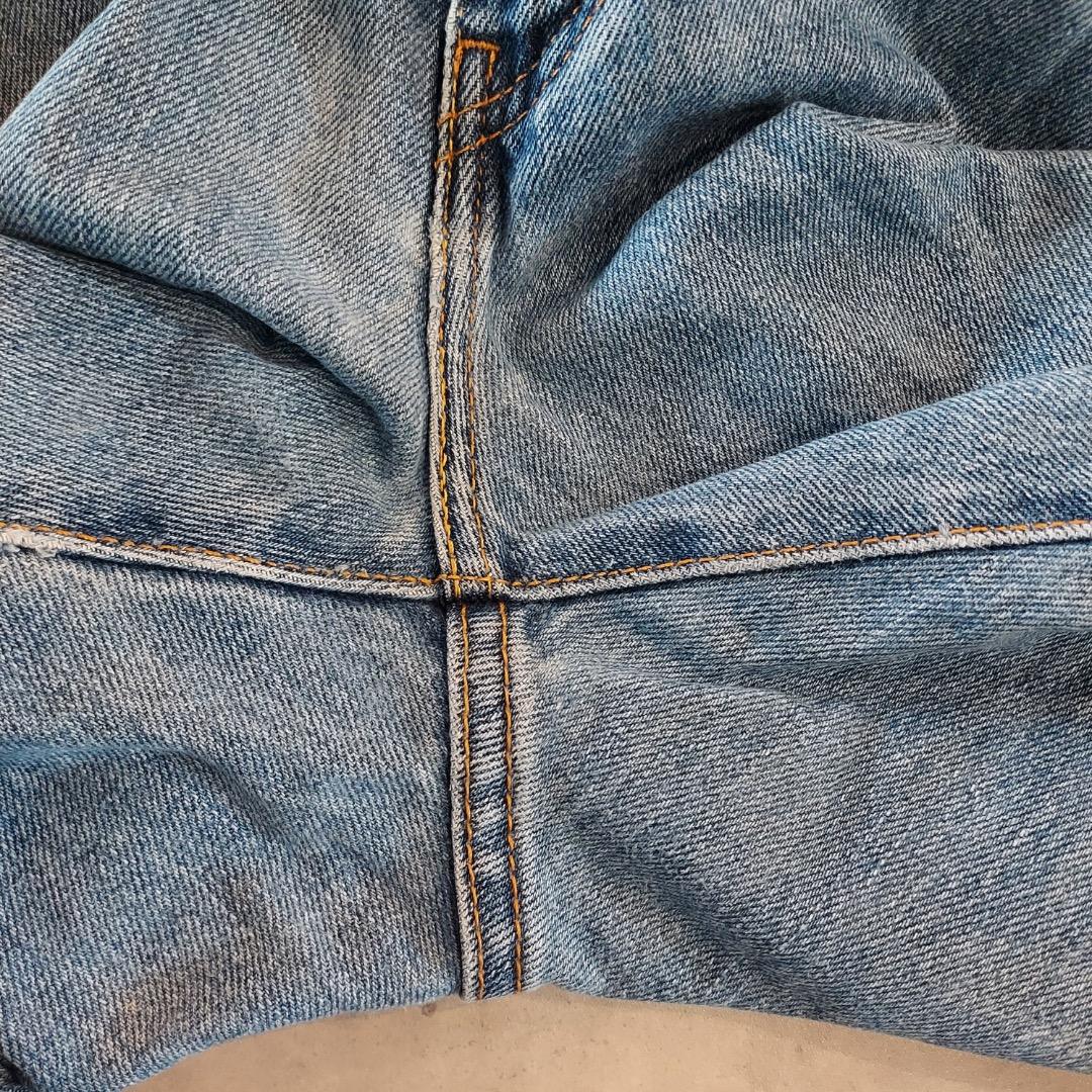 メンズ リーバイス517 Levis W33 フレア ブーツ青 古着 ボトム 22175