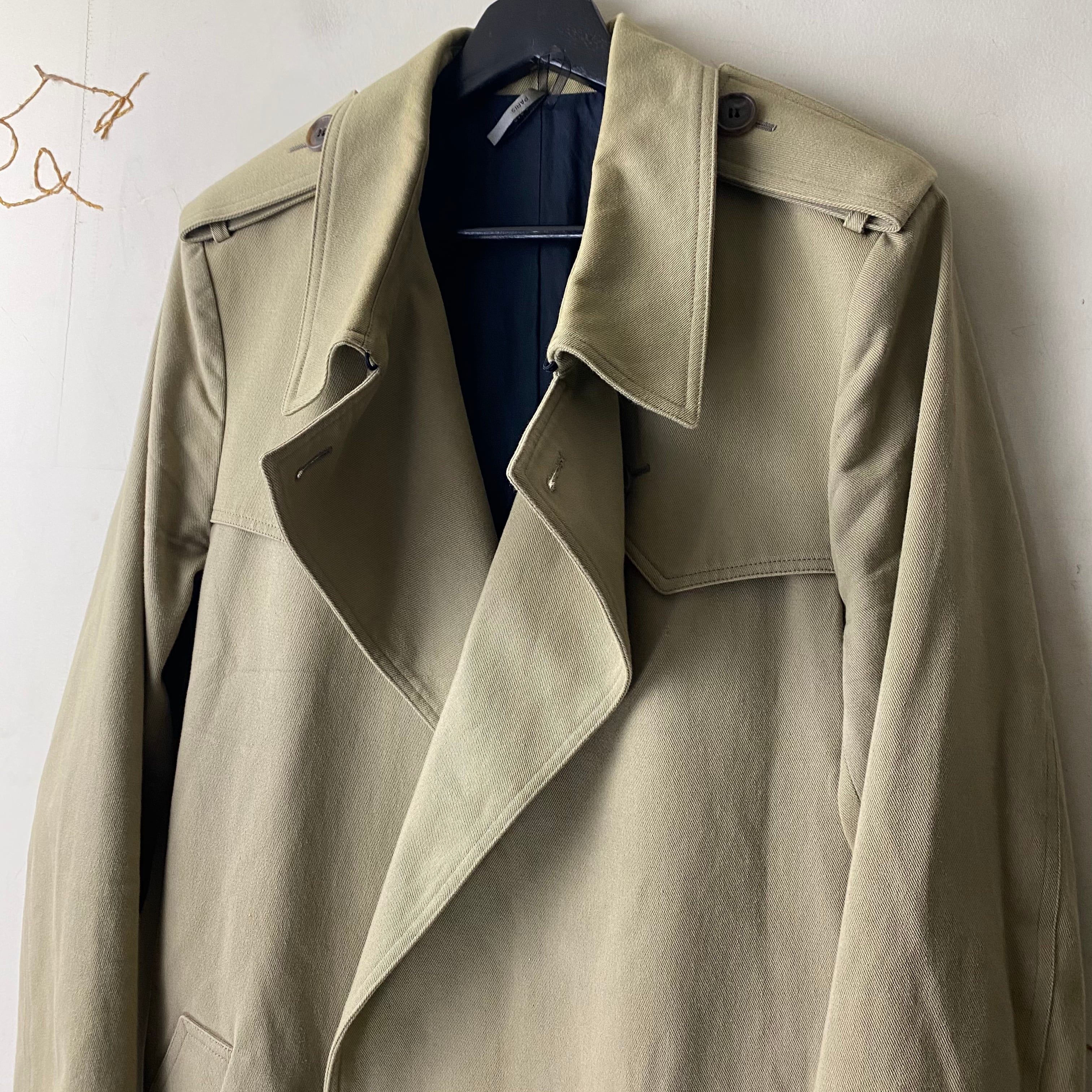 2006AW DIOR HOMME cotton trench coat | NOIR ONLINE