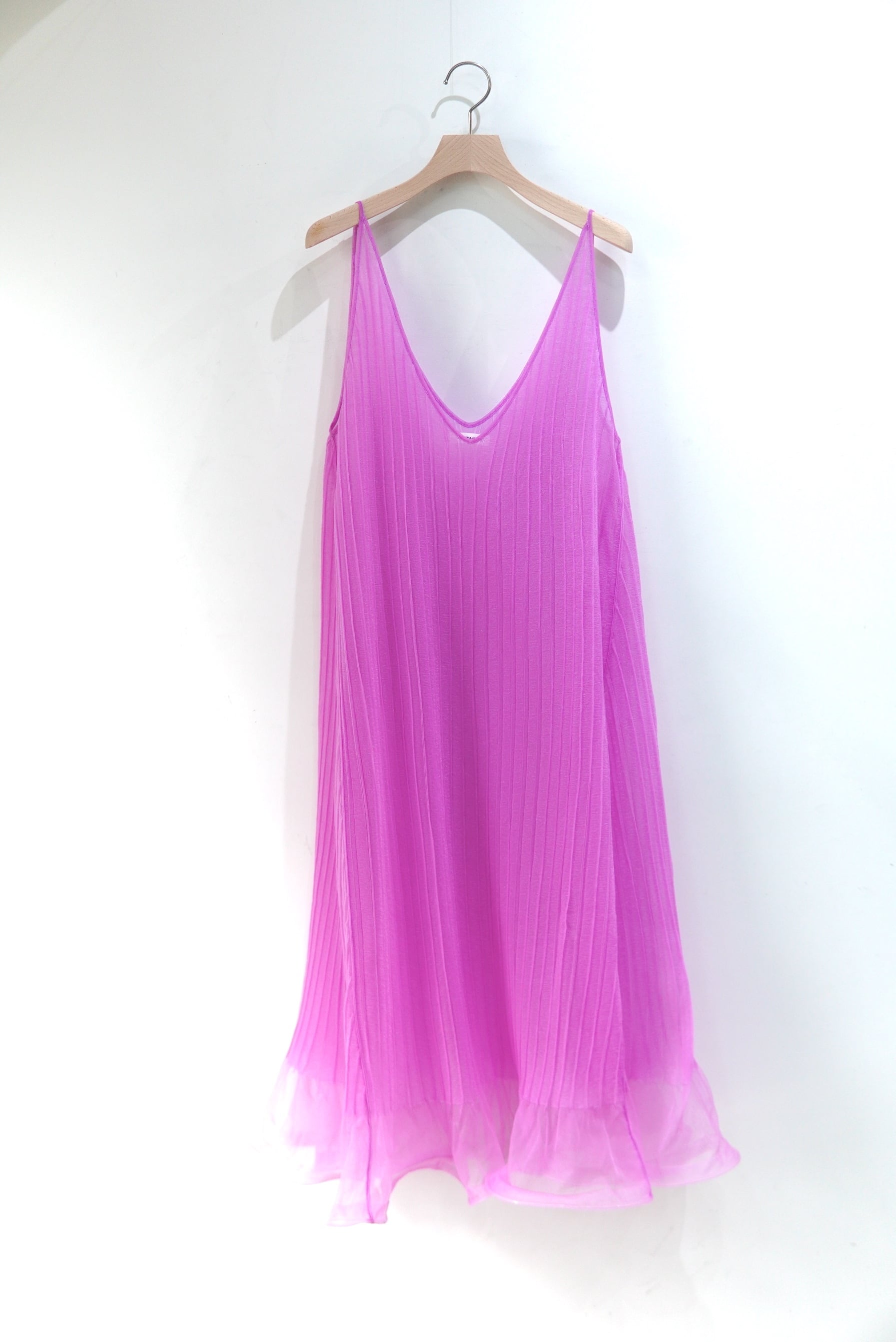 OPEN SESAME CLUB / luminous sheer dress / PINK