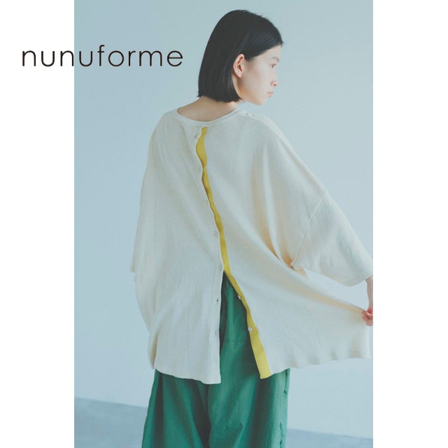 【nunuforme】28-nf19-917-518 バックボタンT 1-2size