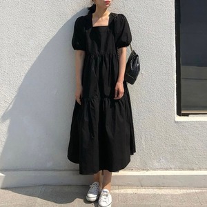 スクエアティアードワンピース　A1822