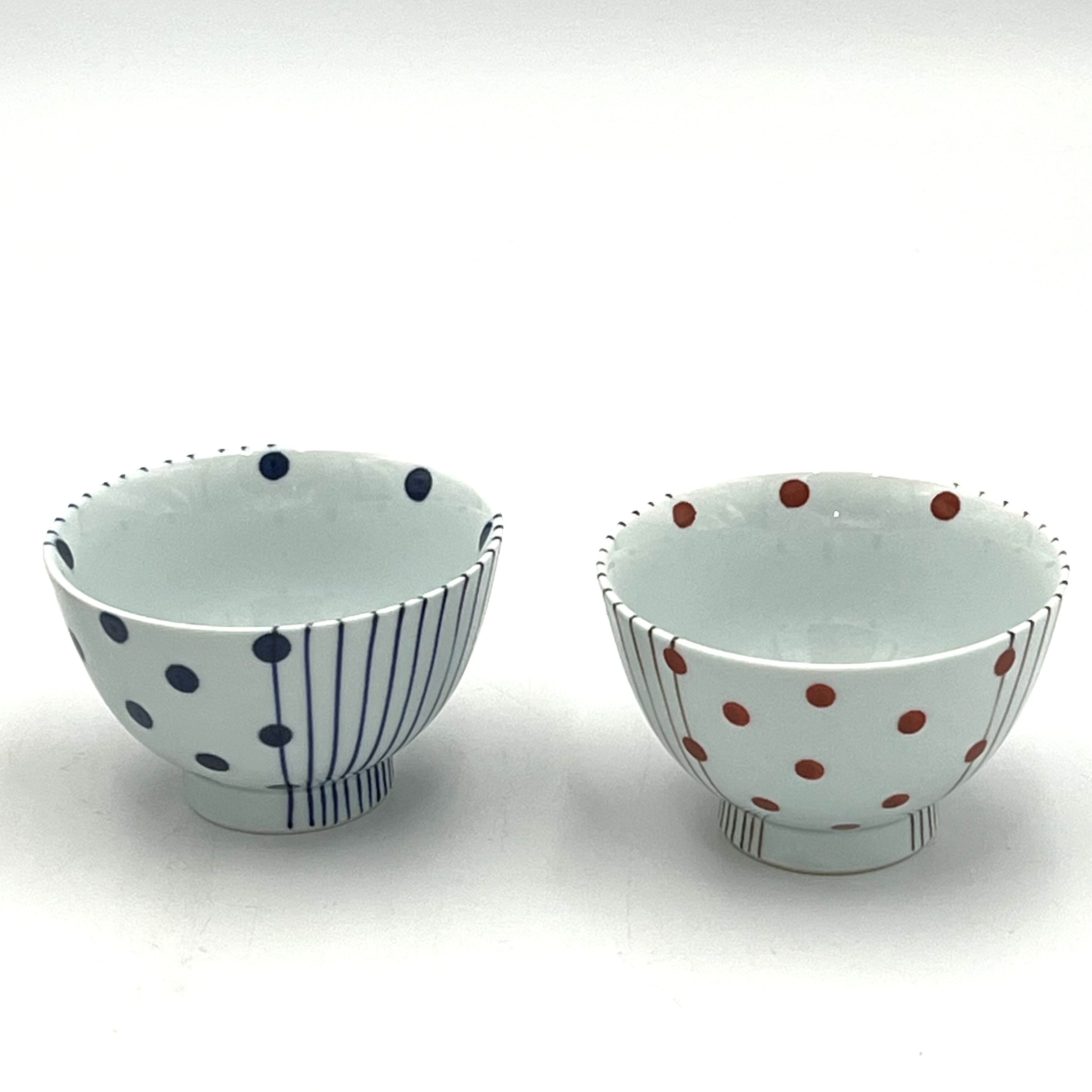 有田焼 水玉十草 茶碗 | 有田焼ショップ まるとも陶磁器