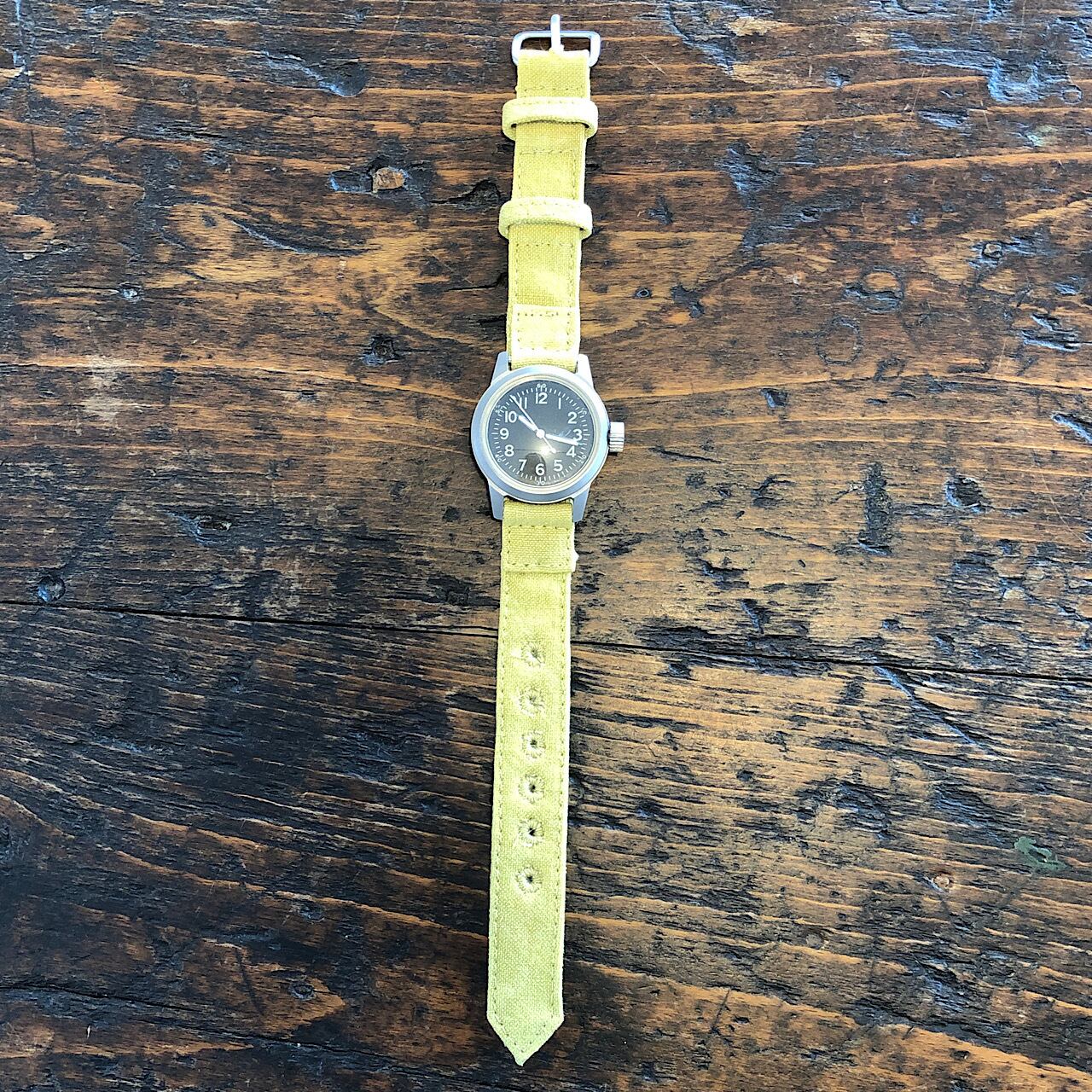 JANTIQUES Original Watch Belt (40s fabric yellow)