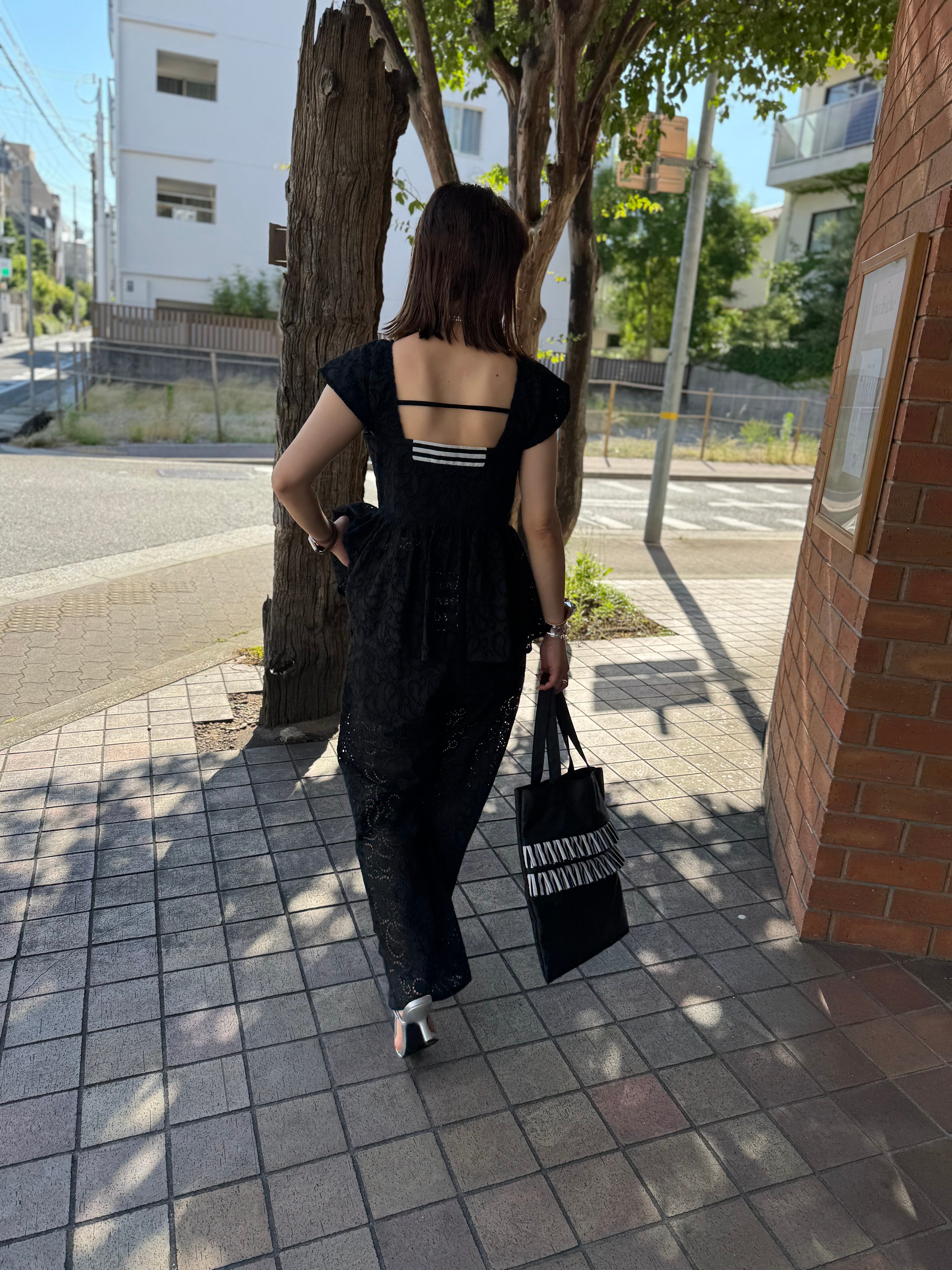 ✨タグ付き✨ボーダーズアットバルコニー ラッフルスカート ブラック フリル SUSPENDER SKIRT| BORDERS at BALCONY