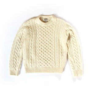 USED / L.L.Bean Irish Fisherman's Knit / S