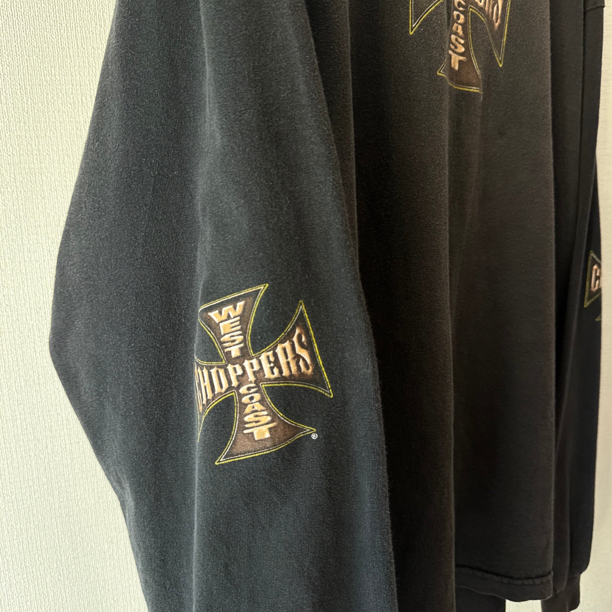 00's WESTCOAST CHOPPERS Iron Cross Print L/S Tshirt ウエスト