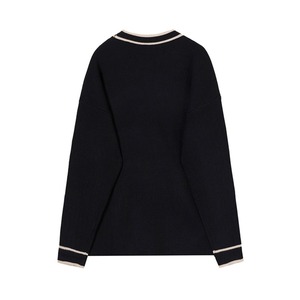 ラインVネックニットカーディガン　MT0080377