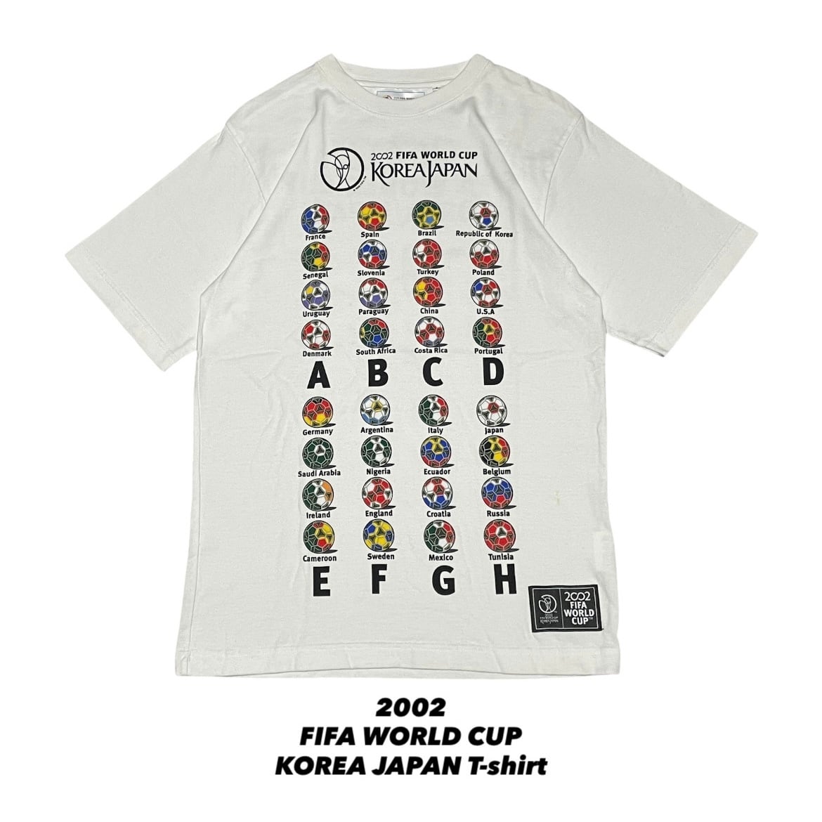 Y2K ワールドカップ 日韓 Korea Japan 国旗デザイン Tシャツ | retro