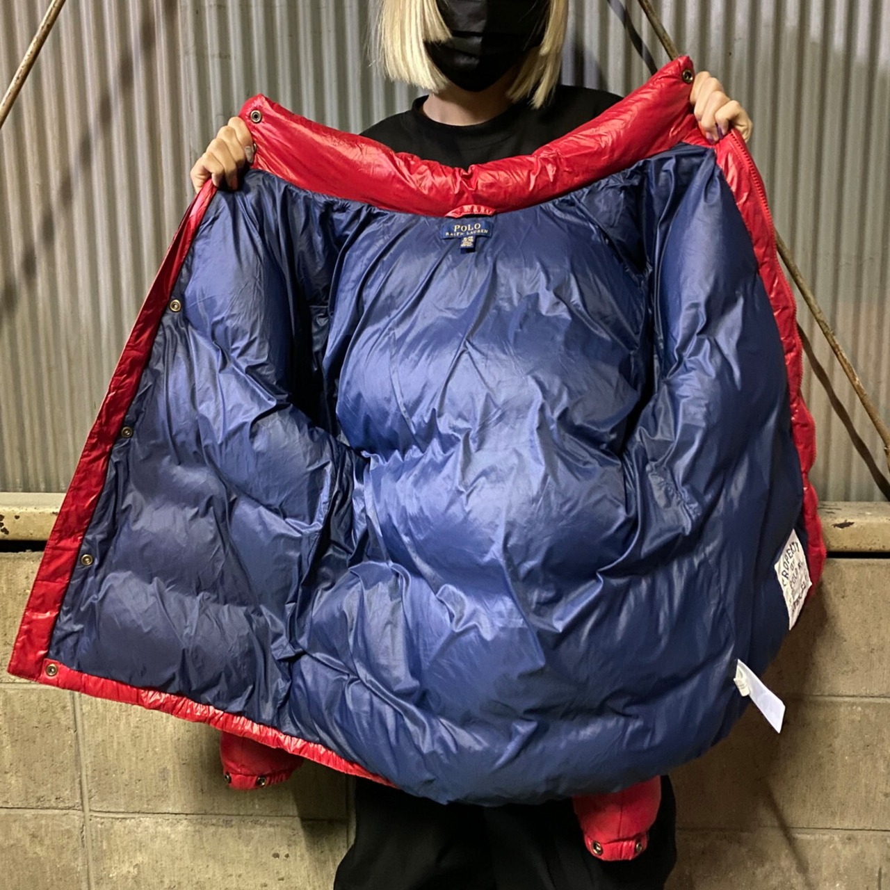 POLO RALPH LAUREN ラルフローレン ダウンジャケット キッズXL 古着 
