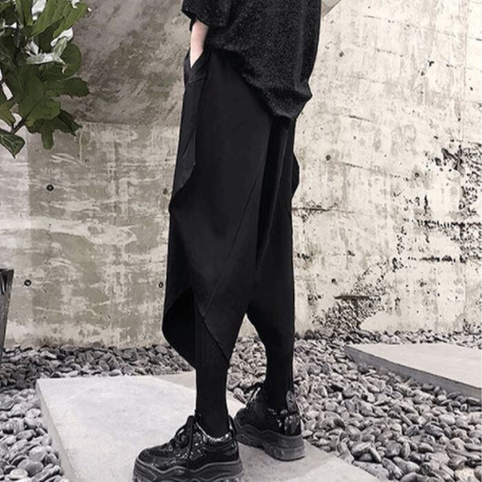 ワイドレッグ サルエルパンツ アシメトリー 透け感 ルーズフィット ホワイト 白 ブラック 黒 メンズ レディース ユニセックス モード カジュアル フェミニン 韓国【お支払い後20日以内に発送】【btm097】 | Verlorene Welt ワイドレッグ サルエルパンツ アシメトリー 透け感 ルーズフィット ホワイト 白 ブラック 黒 メンズ レディース ユニセックス モード カジュアル フェミニン 韓国【お支払い後20日以内に発送】【btm097】 | Verlorene Welt