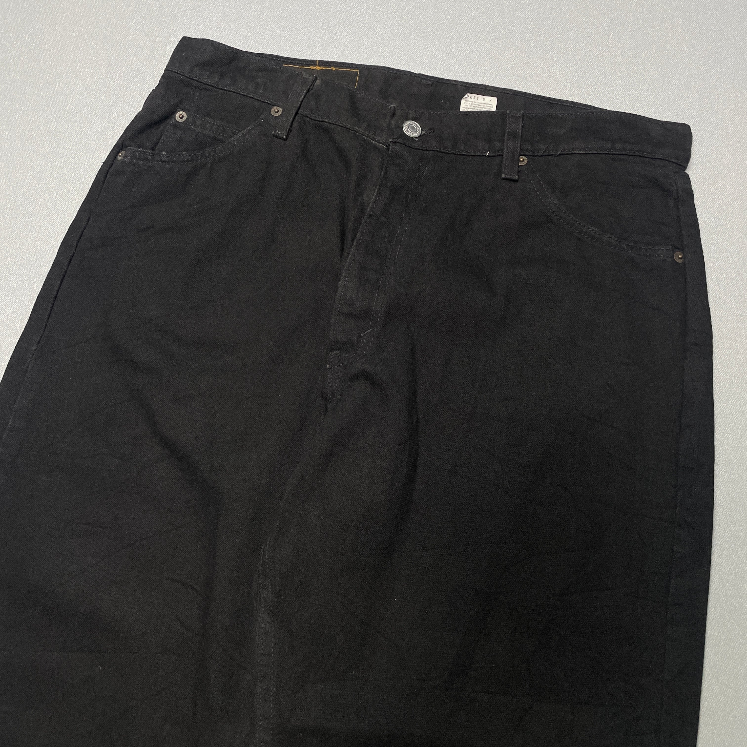 90's LEVI'S 15961/BLACK DENIM PANTS/ブラックデニムパンツ/SIZE 16S