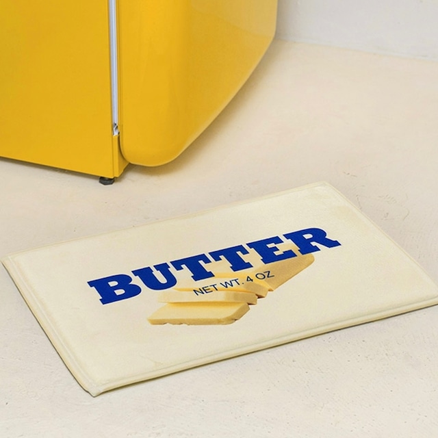 butter mat / バター フットマット ラグ  ポイント レタリング カーペット 韓国インテリア雑貨