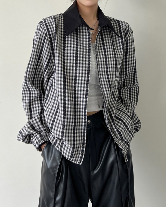 Gingham Check Jacket［A0105］