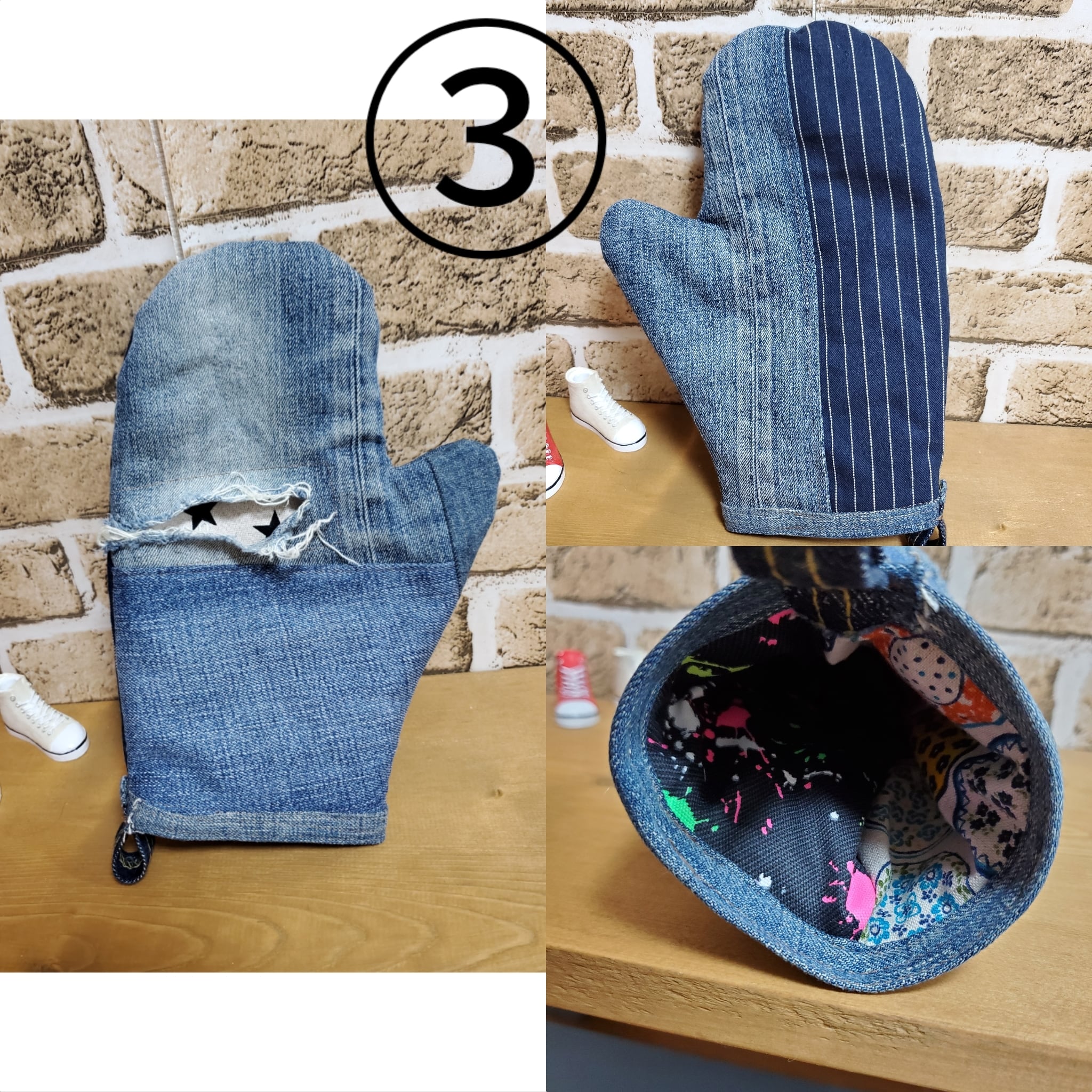 デニムリメイク 鍋つかみ | LoveCats