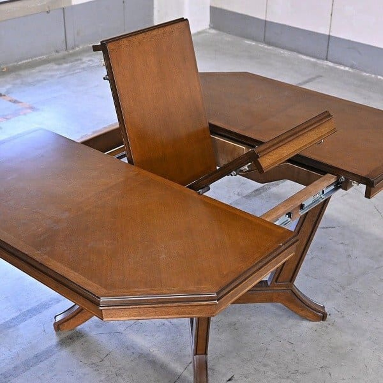 展示品 美品 マルニ 35万「地中海ロイヤル」伸長式 拡張式ダイニングテーブル 食卓机 クラシック 英国 高級 maruni【中古家具/中古インテリア/USED家具ユーズド家具/リサイクル】