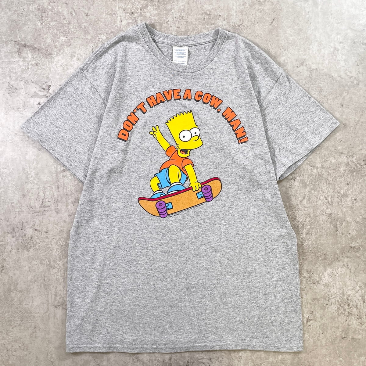 THE SIMPSONS シンプソンズ バート キャラクタープリントTシャツ