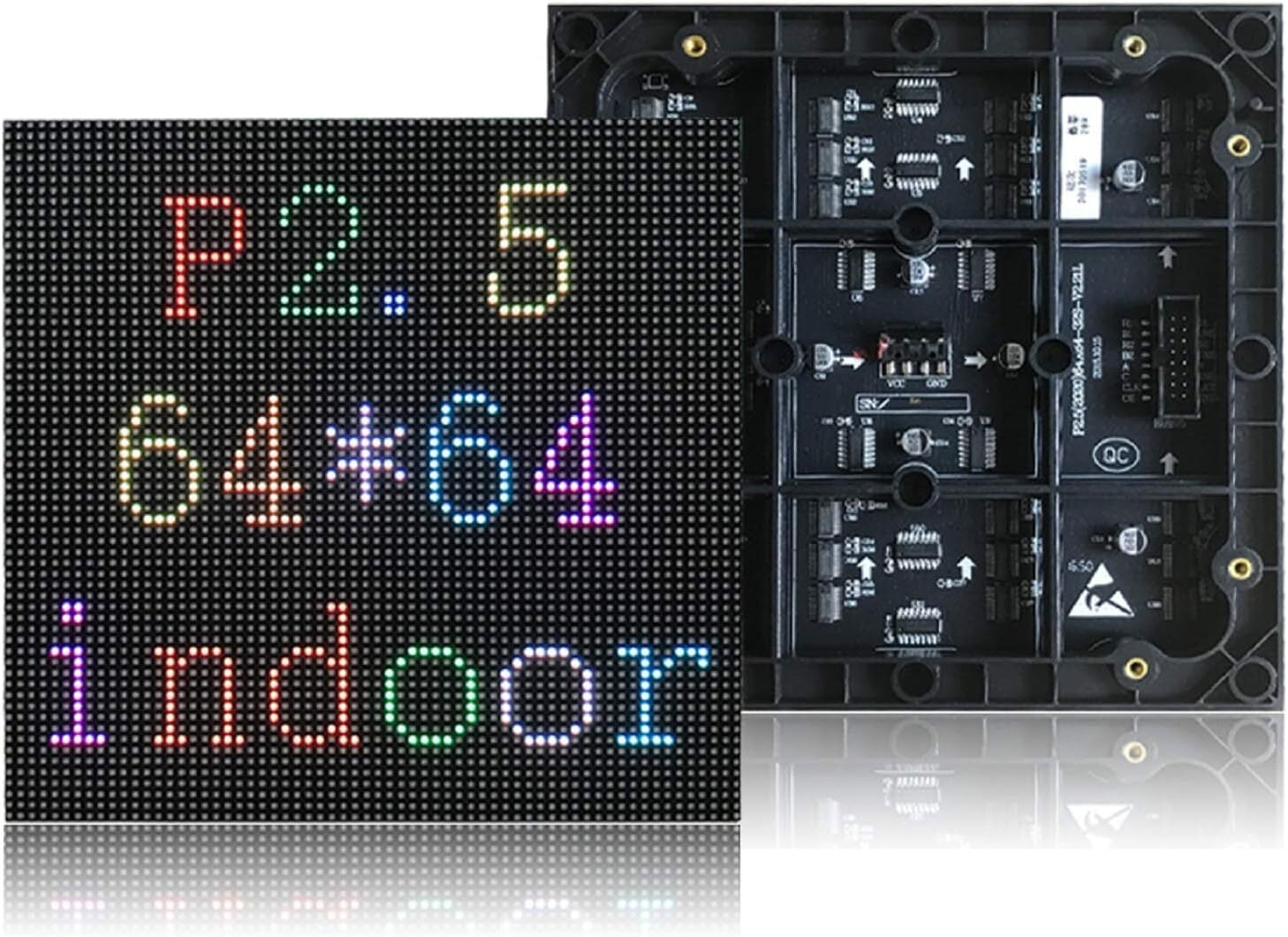 フルカラーLEDディスプレイモジュール 4枚セットバラ売り可 ジャンク品 2.5ミリメートルピッチ）ledマトリックスモジュールパネル屋内rgb 64 x