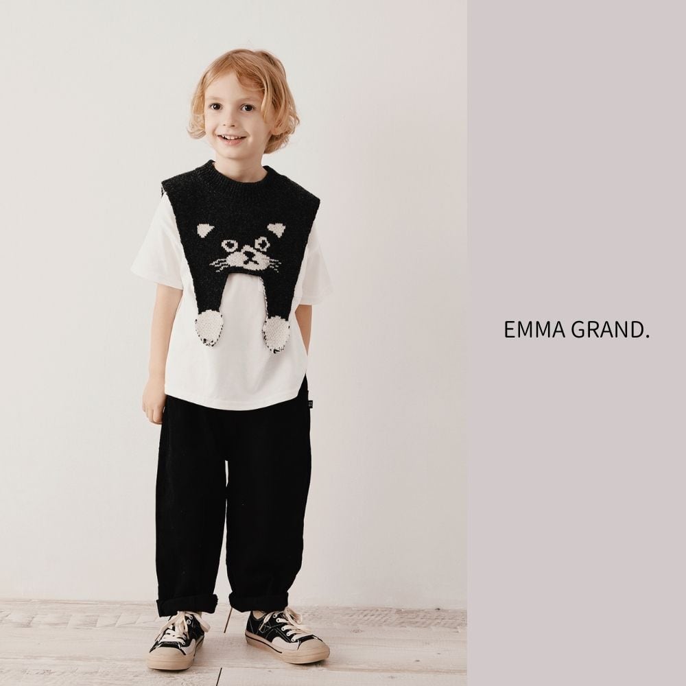 だらんと子猫のニットショルダーケープ E00591 | EMMA GRAND