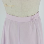 社交ダンス 衣装 Papillon パピヨン スカート レッスンウェア パープル系 練習着 薄紫 光沢感 フォーマル ステージ衣装 発表会 フェミニン ロング丈 ティアードスカート 上品 清楚 かわいい