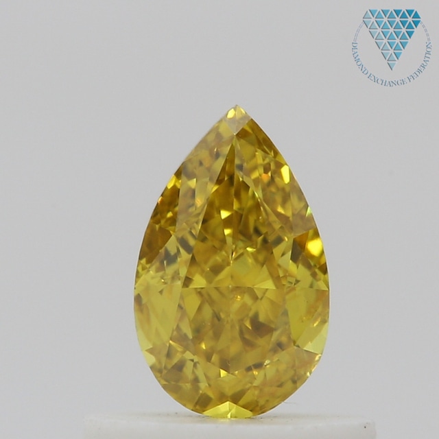 0.5 ct FANCY DEEP ORANGY YELLOW SI1 PEAR GIA 天然  ダイヤモンド ルース