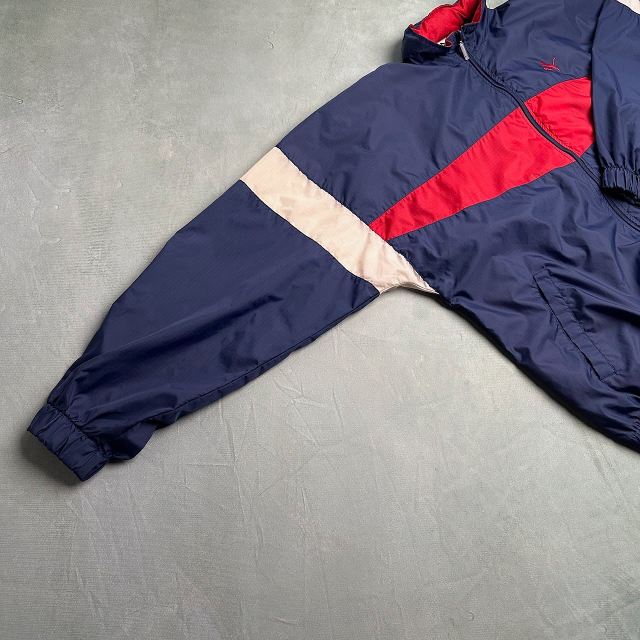90s PUMA プーマ ナイロンジャケット ネイビー | RUFFY
