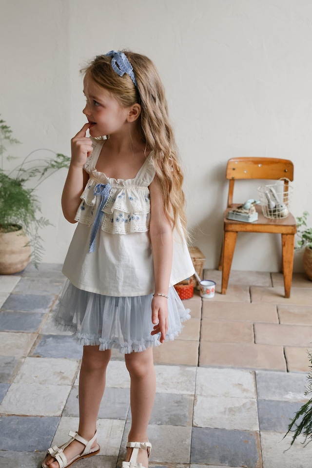 【5/9〆予約】<flo>  Angel sleeveless blouse