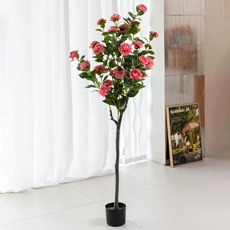 フェイク フラワー 薔薇の木 造花 観葉植物 プラント 花 木 人工植物