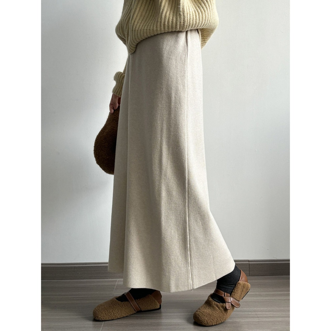 ハイウエスト ニット スカート 7color 10264
