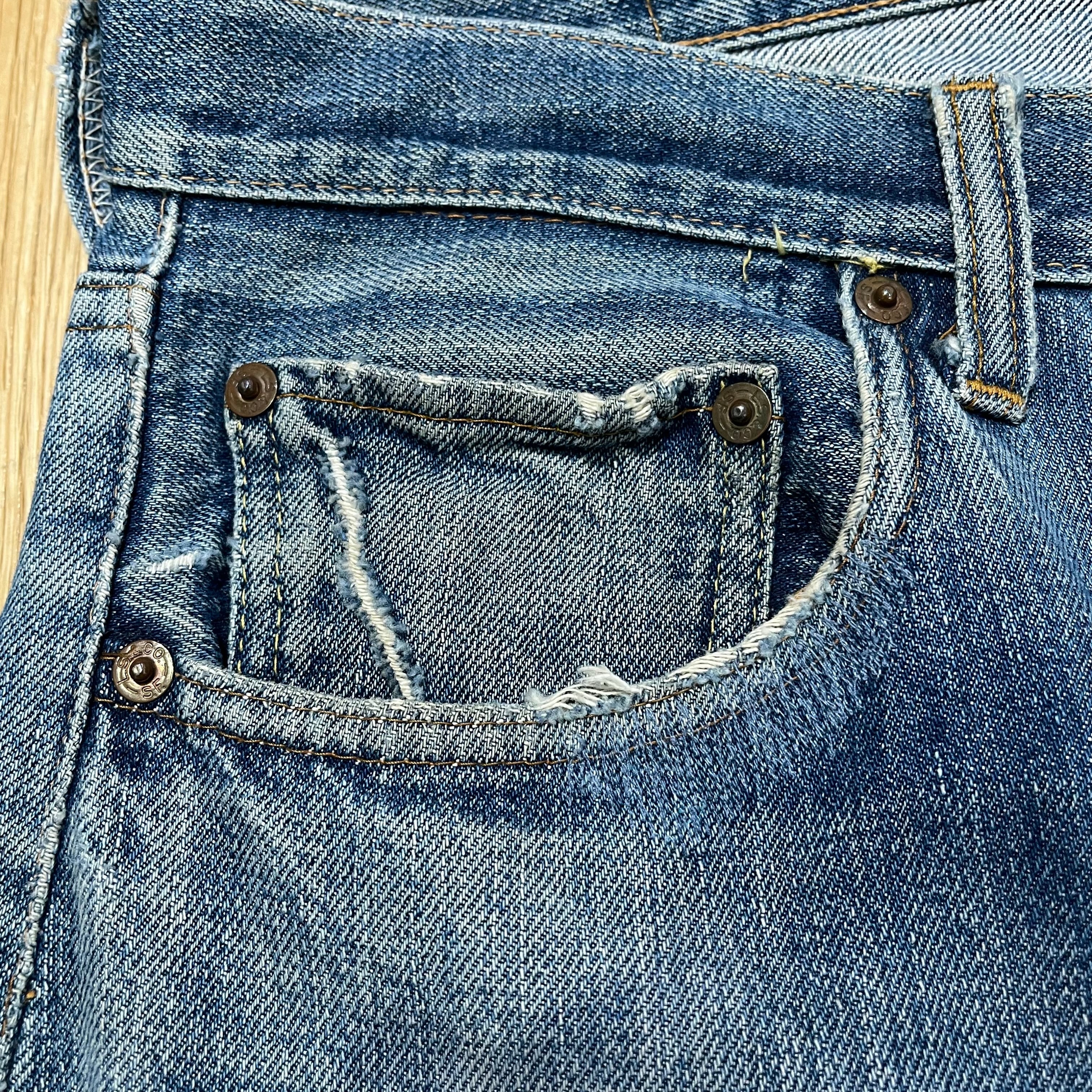 70s Levi's 501 66 Single Denim Pants W34L32 70年代 リーバイス 66