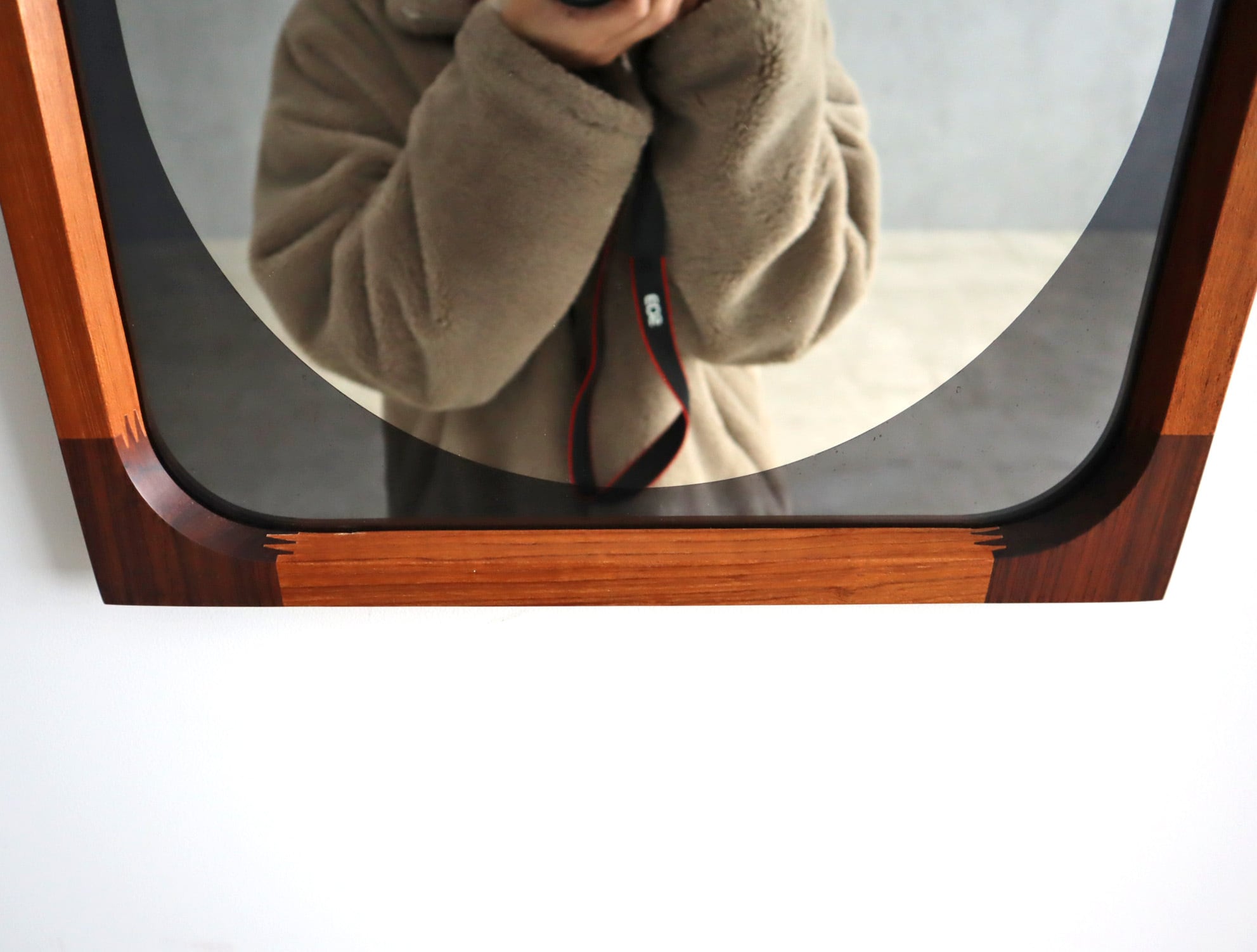 秋田木工 チーク＆ローズウッド ウォールミラー | fismic