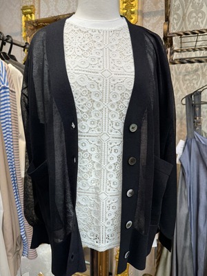 CLOCHE シアーカーディガン