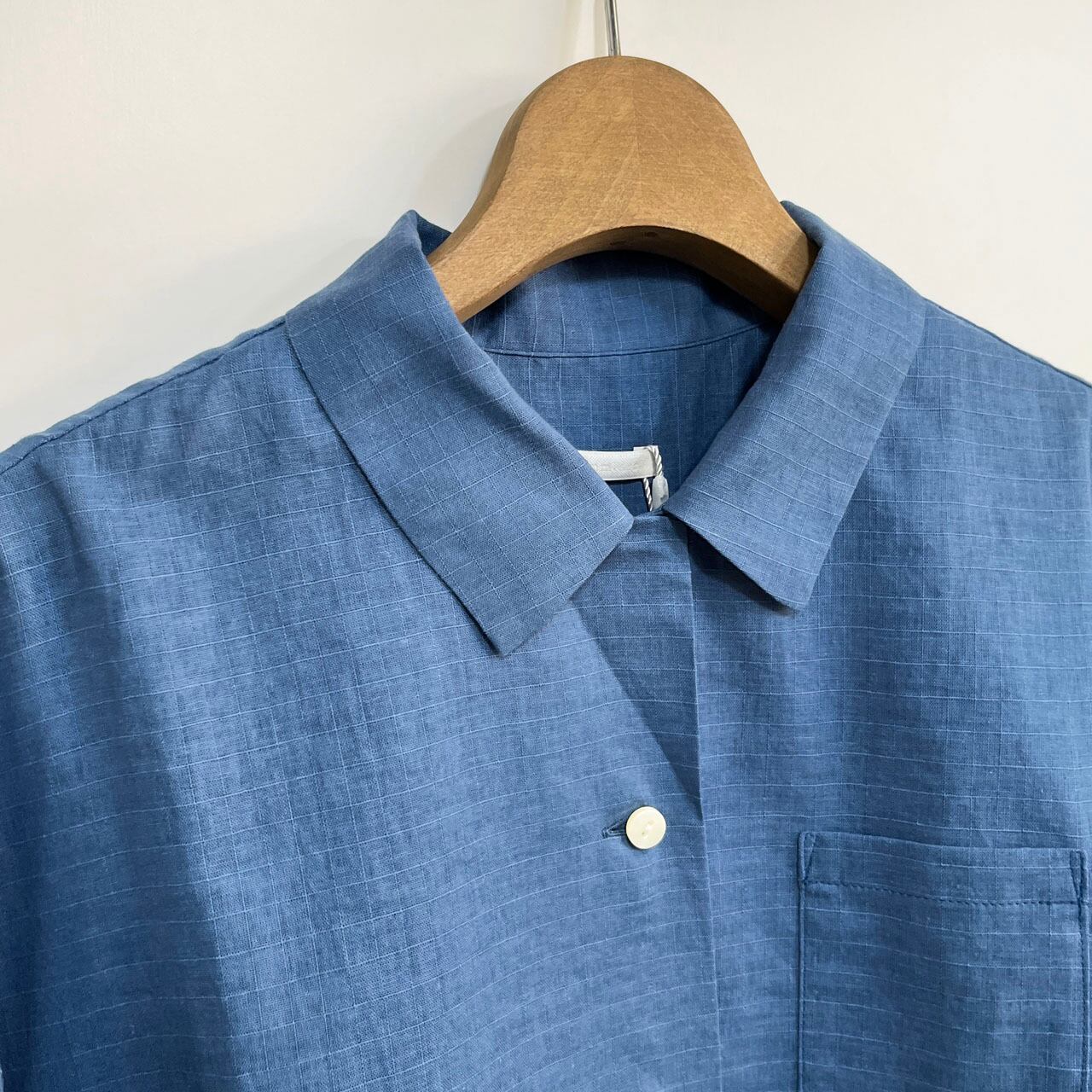 COMM.ARCH. コム・アーチ CO.LI. RIPSTOP OPEN COLLAR SHIRT