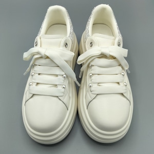 HACCCCY HY018 パール付きスニーカー